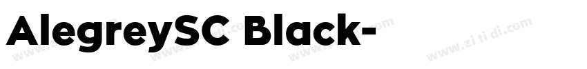 AlegreySC Black字体转换